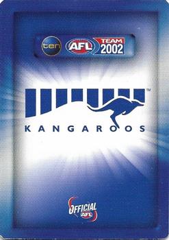 2002 Team Zone AFL Team #70 Wayne Carey Back